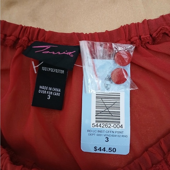 Torrid Deep Red Blouse - Picture 9 of 10